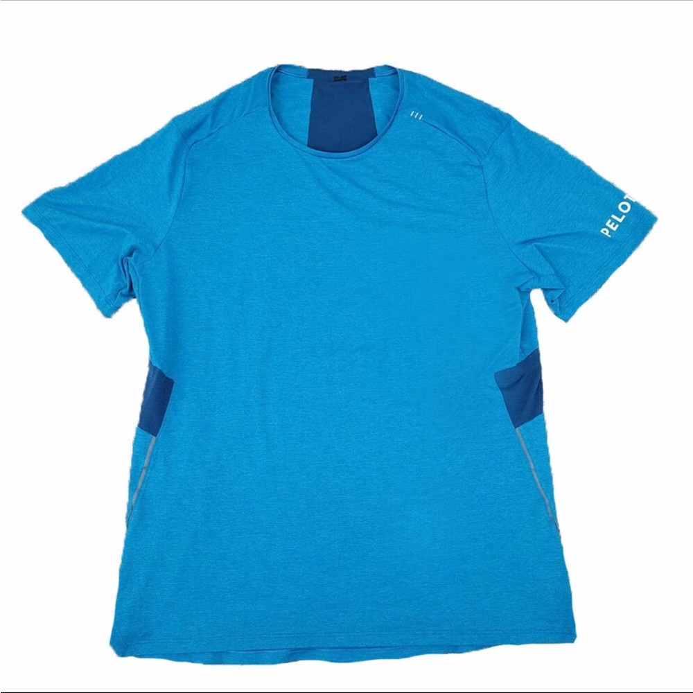 Lululemon athletica Men's Blue Metal Vent Short Sleeve Tee